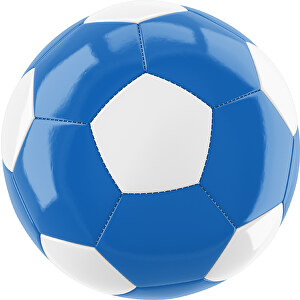 Fußball Gold 32-Panel-Promotionball - Individuell Bedruckt , kobaltblau / weiß, PU/PVC, 3-lagig, 