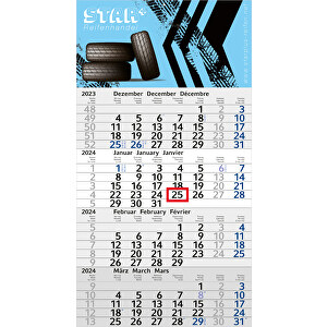 4-Monats-KalenderBudget 4 Bestseller , hellgrau blau, 56,00cm x 30,00cm (Länge x Breite)
