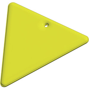 RFX™ Reflektierender PVC-Aufhänger Dreieck , neongelb, PVC, 7,00cm x 6,50cm (Länge x Breite)