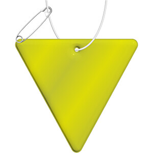 RFX™ Reflektierender TPU-Aufhänger Dreieck , neongelb, TPU Kunststoff, 7,00cm x 6,50cm (Länge x Breite)