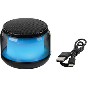 Wireless-Lautsprecher BLUE OYSTER , schwarz, Kunststoff / Metall, 6,30cm (Höhe)