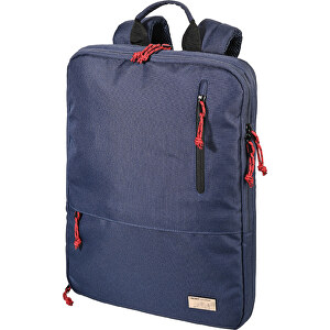 TROIKA Laptop-Rucksack GO URBAN EXPANDABLE , Troika, dunkelblau, rPET, 41,00cm x 10,00cm x 30,00cm (Länge x Höhe x Breite)