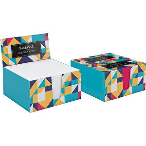 Memo-Box Karton , individuell, 9,00cm x 9,00cm (Länge x Breite)