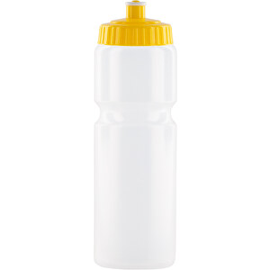 Sportflasche 750ml - Bioplastik , Green&Good, gelb, Biokunststoff, 23,00cm (Höhe)