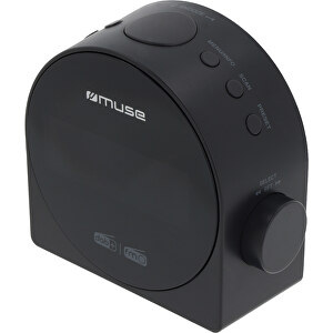 M-185 CDB | Muse DAB/DAB+ FM Dual Alarm Clock Radio , grau, MIX, 5,50cm x 11,60cm x 12,40cm (Länge x Höhe x Breite)