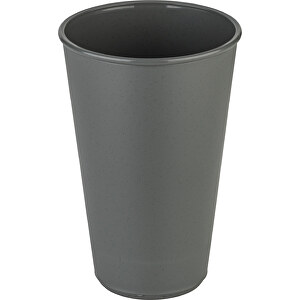 MOVE CUP 0,4 , Koziol, nature ash grey, Organic Bio-Circular, 8,80cm x 13,20cm x 8,80cm (Länge x Höhe x Breite)