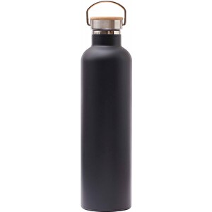VINGA Miles Thermosflasche 1000 ml, Schwarz , schwarz, Edelstahl, 31,50cm (Höhe)