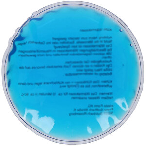 Kühl-/Wärmekissen 'Round' , blau/transparent, Kunststoff, 1,00cm (Höhe)