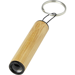 Cane Schlüsselring Mit Licht, Aus Bambus , natur, Bambusholz, 12,00cm (Länge)