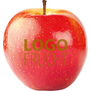 LogoFrucht Apfel Rot - Hazelnut , braun, 7,50cm (Höhe)