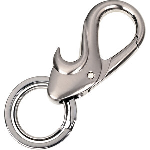 TROIKA Schlüsselanhänger DROP , Troika, gunmetal, Metallguss, 8,50cm x 1,20cm x 3,50cm (Länge x Höhe x Breite)