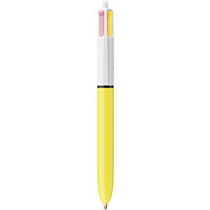 BIC® 4 Colours Sun Digital , BiC, weiß/gelb, Kunststoff, 14,40cm x 1,60cm (Länge x Breite)