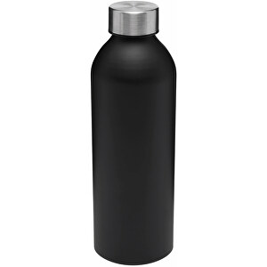 Aluminium-Trinkflasche JUMBO TRANSIT , schwarz, Aluminium / Edelstahl / PP / Silikon, 22,50cm (Länge)