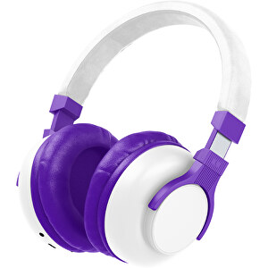 Bluetooth-ANC-Kopfhörer SilentHarmony Inkl. Individualisierung , weiß / violet, Kunststoff, 20,00cm x 10,00cm x 17,00cm (Länge x Höhe x Breite)