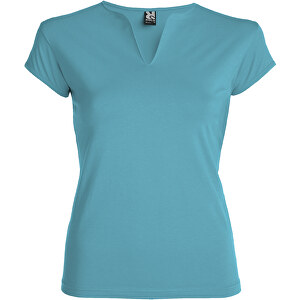 Belice T-Shirt Für Damen , türkis, Single jersey Strick 94% Baumwolle, 6% Elastan, 200 g/m2, 2XL, 