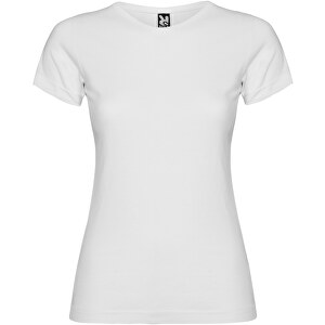 Jamaika T-Shirt Für Damen , weiß, Single jersey Strick 100% Baumwolle, 155 g/m2, 3XL, 