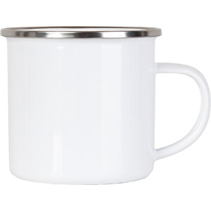 Mahlwerck Emaille-Tasse Form 789 , Mahlwerck Porzellan, weiss, Emaillierter Stahl, 8,00cm (Höhe)