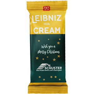 Leibniz Milk Cream Mit Werbebanderole , Leibniz, 13,00cm x 9,00cm (Länge x Breite)