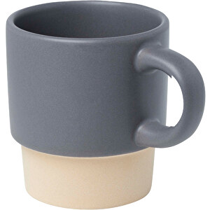 Olympia 130 Ml Stapelbarer Expresso Becher Mit Tonboden , grau, Keramik, 7,10cm x 5,00cm (Höhe x Breite)