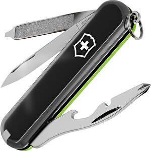 RALLY - Victorinox Schweizer Messer , Victorinox, Dark Illusion / Smashed Avocado, hochlegierter, rostfreier Stahl, 5,80cm x 0,90cm x 2,00cm (Länge x Höhe x Breite)