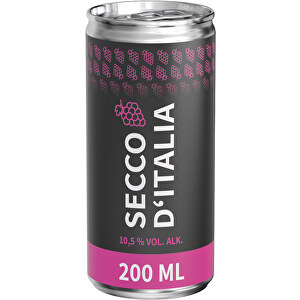 Secco, 200 Ml, Eco Label , Aluminium, Papier, 5,30cm x 11,20cm x 5,30cm (Länge x Höhe x Breite)