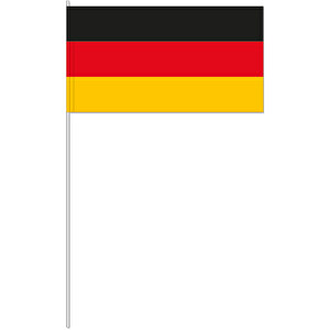 Dekofahne 'Deutschland' , Offsetpapier 80g/qm, 12,00cm x 40,00cm x 24,00cm (Länge x Höhe x Breite)