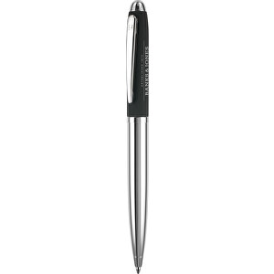 Roubill Nautic Drehkugelschreiber , schwarz, Metall, 14,00cm x 1,50cm x 1,10cm (Länge x Höhe x Breite)