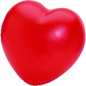 Herz , rot, Material: Polyurethanschaum, 5,00cm x 7,00cm x 7,00cm (Länge x Höhe x Breite)