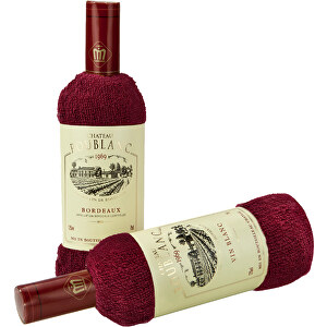 Wellness-Geschenkset: Château Frottee Bordeaux , bordeaux, 100 % Baumwolle, 6,00cm x 23,00cm x 6,00cm (Länge x Höhe x Breite)