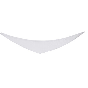 Dreiecktuch , weiß, 100% Polyester, 36,50cm x 0,20cm x 6,50cm (Länge x Höhe x Breite)