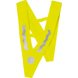 Kinder-Sicherheitsdreieck VICTORY , gelb / silber, Polyester, 1,00cm (Länge)