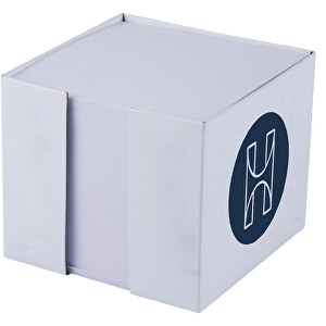 Kartonbox 'Arton' 9,8 X 9,8 X 8 Cm , Box: 395 g/m² Chromokarton, Füllung: 90 g/m² holzfrei weiss, chlorfrei gebleicht, 9,80cm x 8,00cm x 9,80cm (Länge x Höhe x Breite)