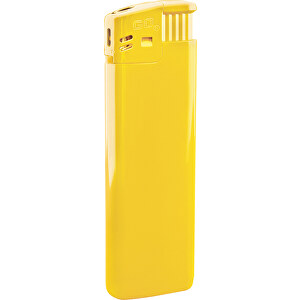 GO Prestige Piezo Feuerzeug , gelb, Kunststoff, 8,20cm x 1,00cm x 2,50cm (Länge x Höhe x Breite)