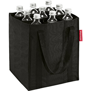 Bottlebag , Reisenthel, schwarz, Obermaterial: hochwertiges recyceltes Polyestergewebe, wasserabweisend, 24,00cm x 24,00cm x 28,00cm (Länge x Höhe x Breite)