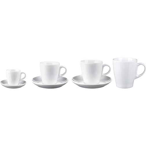 Pura Kaffee Porzellan Tasse , Rastal, weiß, Porzellan, 8,10cm (Höhe), Bild 4