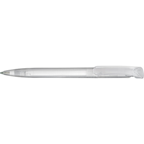 Kugelschreiber CLEAR FROZEN , Ritter-Pen, weiss, ABS-Kunststoff, 14,80cm (Länge), Bild 3