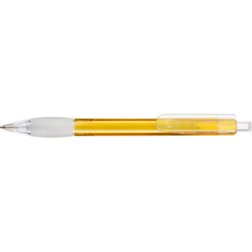 Kugelschreiber DIVA TRANSPARENT , Ritter-Pen, mango-gelb, ABS-Kunststoff, 13,60cm (Länge), Bild 3