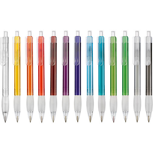 Kugelschreiber DIVA TRANSPARENT , Ritter-Pen, mango-gelb, ABS-Kunststoff, 13,60cm (Länge), Bild 4