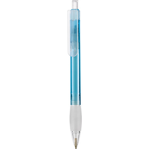 Kugelschreiber DIVA TRANSPARENT , Ritter-Pen, karibikblau, ABS-Kunststoff, 13,60cm (Länge), Bild 1