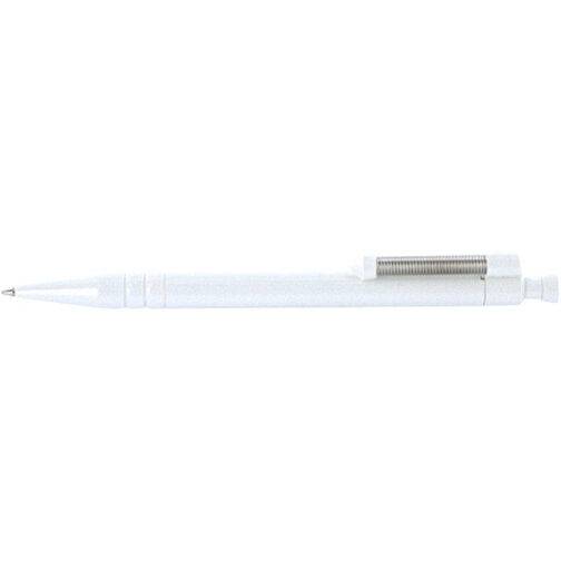 Kugelschreiber SPRING , Ritter-Pen, weiß, ABS-Kunststoff, 14,10cm (Länge), Bild 3