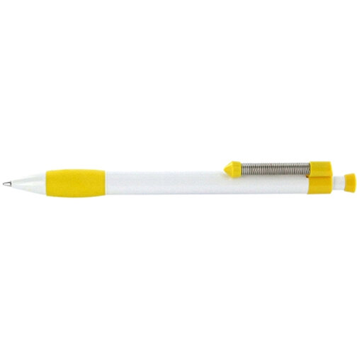 Kugelschreiber Spring Grippy , Ritter-Pen, zitronen-gelb, ABS-Kunststoff, 14,10cm (Länge), Bild 3