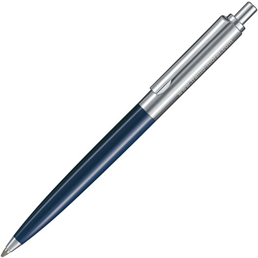 Kugelschreiber KNIGHT , Ritter-Pen, dunkel-blau, ABS + Metall, 13,40cm (Länge), Bild 2