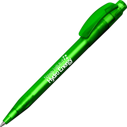 Indus Kugelschreiber - Biologisch Abbaubar , Green&Good, grün, biologisch abbaubares Plastik, 14,00cm x 1,00cm x 1,00cm (Länge x Höhe x Breite), Bild 4