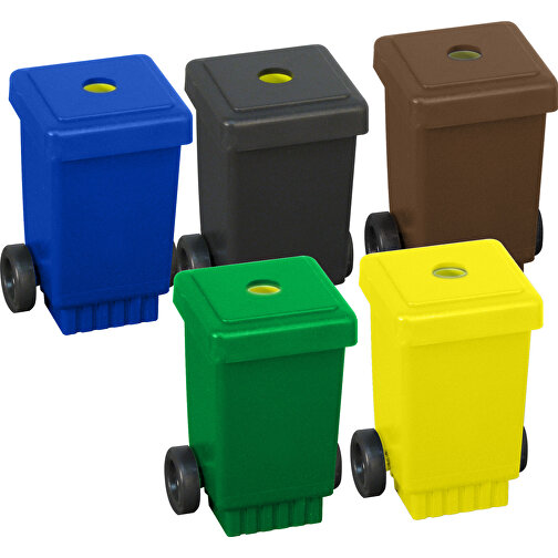 Mülltonnen-Spitzer - Recycelt , Green&Good, blau, recycelter Kunststoff, 6,50cm x 4,50cm x 4,50cm (Länge x Höhe x Breite), Bild 3
