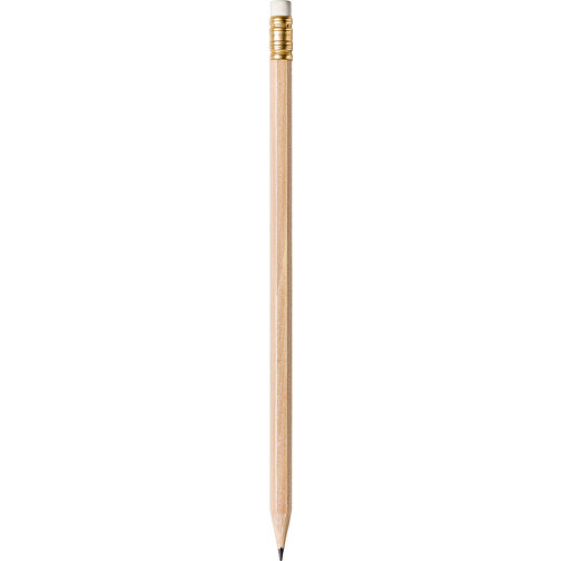 STAEDTLER Bleistift Hexagonal Mit Radiertip, Natur , Staedtler, natur, Holz, 18,70cm x 0,80cm x 0,80cm (Länge x Höhe x Breite), Bild 1