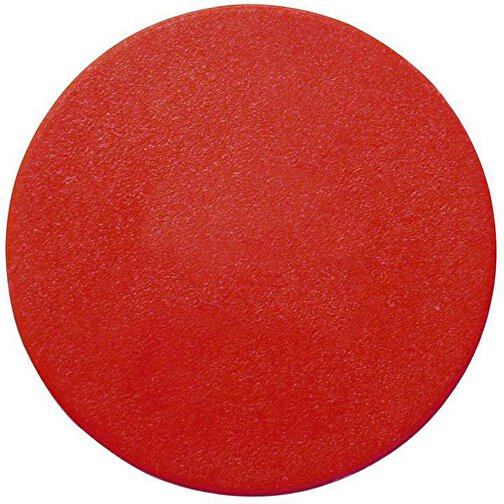 Einkaufswagenchip Ohne Loch , standard-rot, Kunststoff, 0,20cm (Höhe), Bild 1