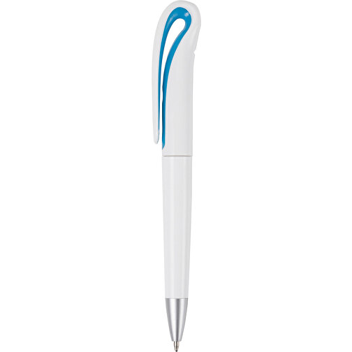 Kugelschreiber Aus Kunststoff Ibiza , hellblau, ABS, Plastik, , Bild 1