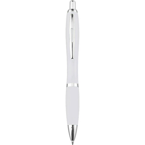 Kugelschreiber Newport , weiß, ABS, Stahl, AS, , Bild 1