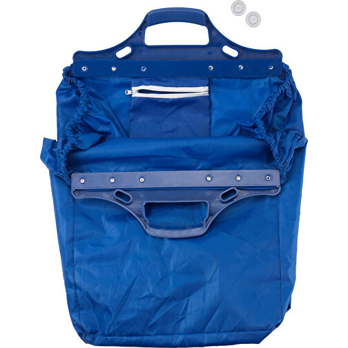 Einkaufswagentasche Aus Polyester Ceryse , kobaltblau, PP, Polyester 210D, 32,00cm x 35,00cm x 46,00cm (Länge x Höhe x Breite), Bild 1