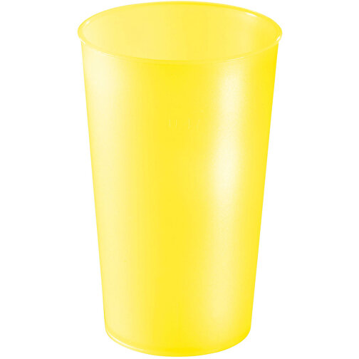 Trinkbecher 'Colour' 0,4 L , trend-gelb PP, Kunststoff, 13,60cm (Höhe), Bild 1